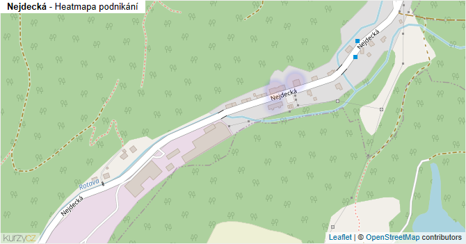 Nejdecká - mapa podnikání