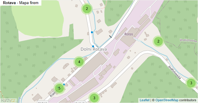 Rotava - mapa firem