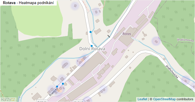 Rotava - mapa podnikání