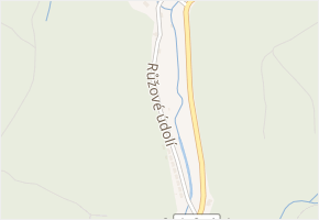 Růžové údolí v obci Rotava - mapa ulice
