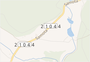 Samota v obci Rotava - mapa ulice