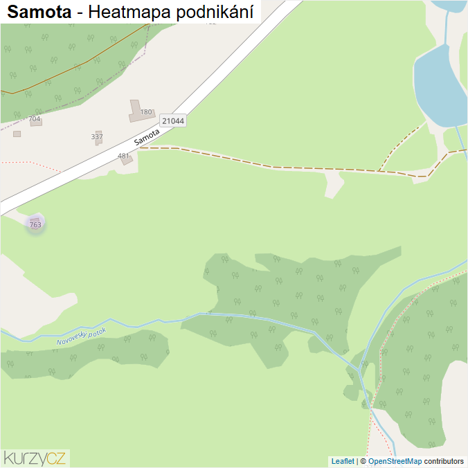 Mapa Samota - Firmy v ulici.