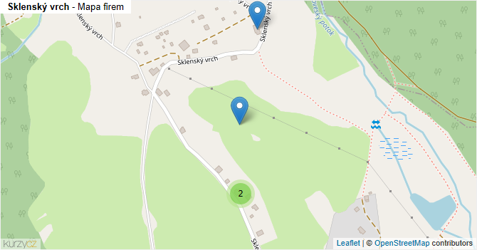 Sklenský vrch - mapa firem