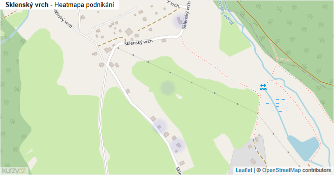 Sklenský vrch - mapa podnikání