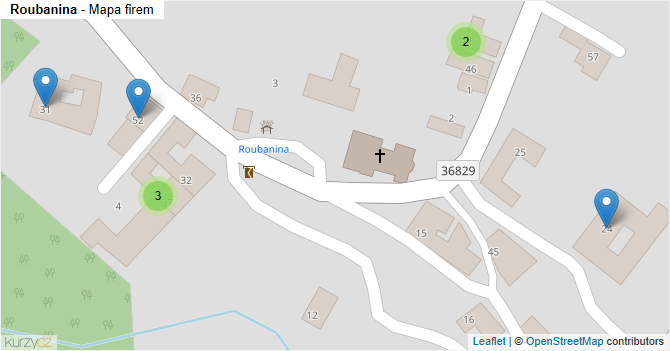 Roubanina - mapa firem