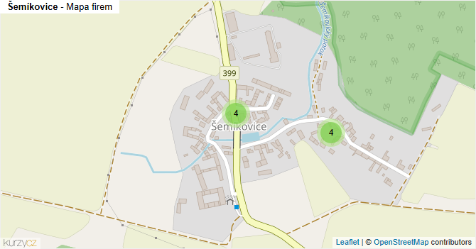 Šemíkovice - mapa firem