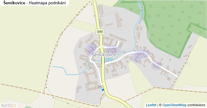 Šemíkovice - mapa podnikání