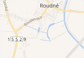 Ke Starce v obci Roudné - mapa ulice