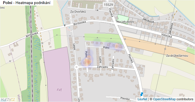 Polní - mapa podnikání