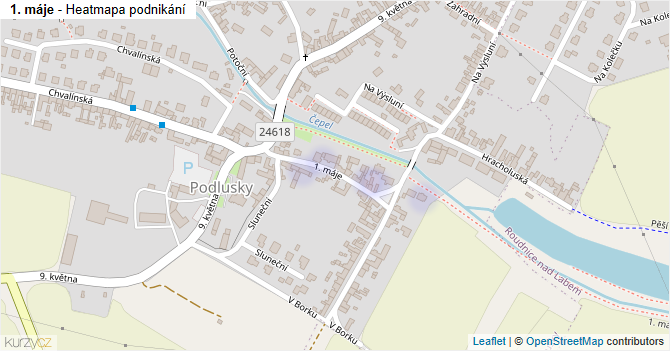 1. máje - mapa podnikání