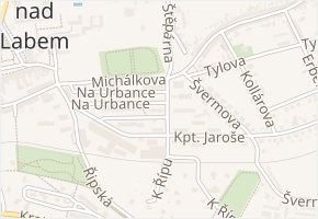 Hakenova v obci Roudnice nad Labem - mapa ulice