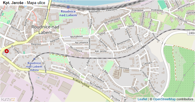 Kpt. Jaroše - mapa ulice
