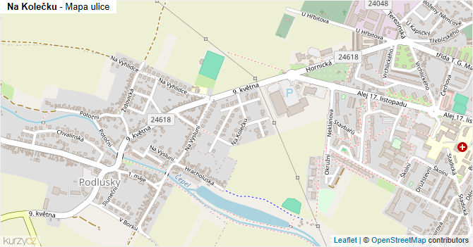 Na Kolečku - mapa ulice