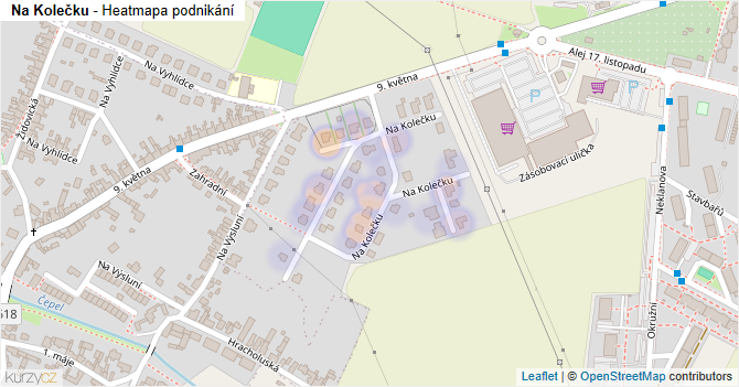 Na Kolečku - mapa podnikání