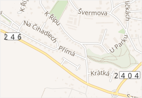 Přímá v obci Roudnice nad Labem - mapa ulice