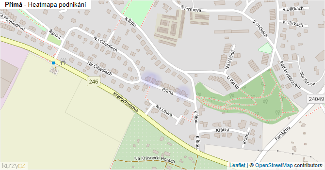 Přímá - mapa podnikání