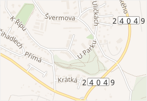 U Parku v obci Roudnice nad Labem - mapa ulice