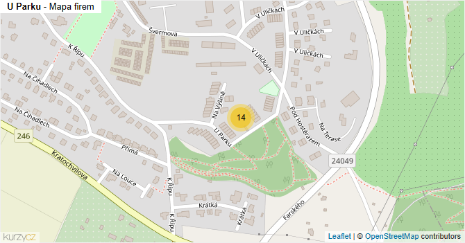 U Parku - mapa firem