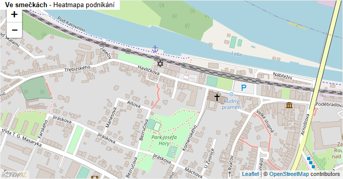 Ve smečkách - mapa podnikání