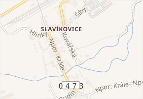 Kovářská v obci Rousínov - mapa ulice