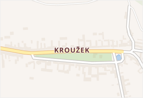 Kroužek v obci Rousínov - mapa části obce