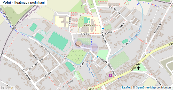 Polní - mapa podnikání