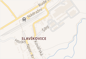 Šíby v obci Rousínov - mapa ulice