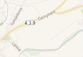 Slavíková v obci Rousínov - mapa ulice