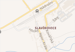 Zábraní v obci Rousínov - mapa ulice