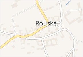 Rouské v obci Rouské - mapa části obce