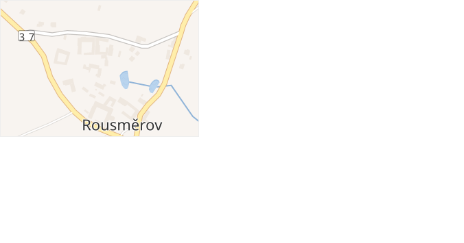 Rousměrov v obci Rousměrov - mapa části obce