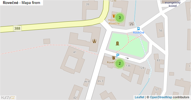 Rovečné - mapa firem