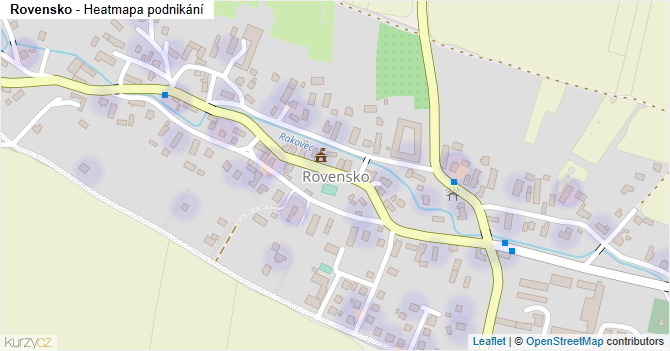 Rovensko - mapa podnikání