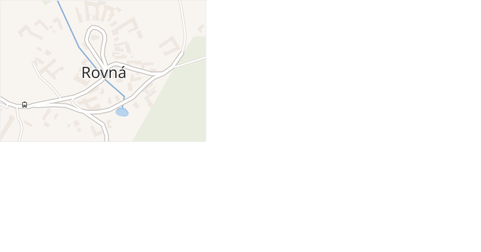 Rovná v obci Rovná - mapa části obce