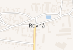 Rovná v obci Rovná - mapa části obce