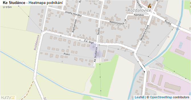 Ke Studánce - mapa podnikání