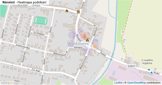 Náměstí - mapa podnikání