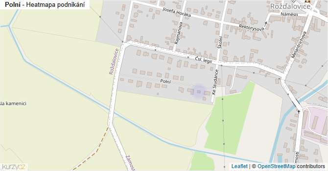 Polní - mapa podnikání