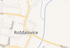 Revoluční v obci Rožďalovice - mapa ulice