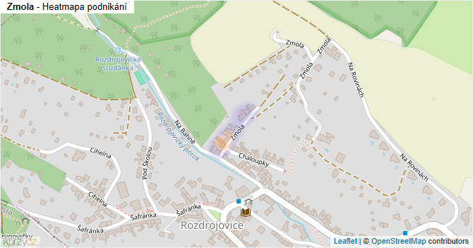 Zmola - mapa podnikání