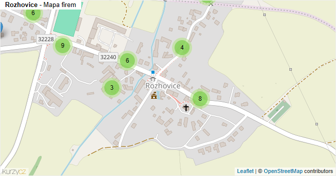 Rozhovice - mapa firem