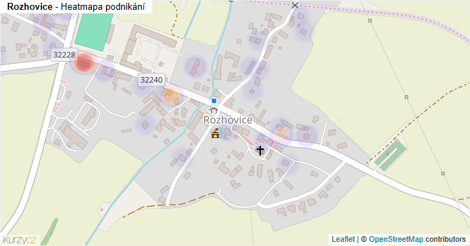 Rozhovice - mapa podnikání