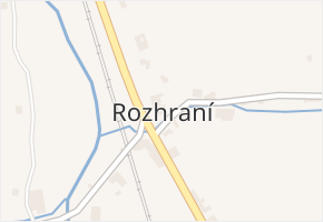Rozhraní v obci Rozhraní - mapa části obce