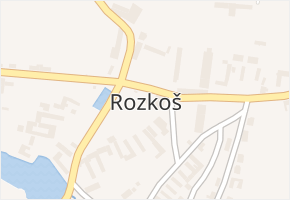 Rozkoš v obci Rozkoš - mapa části obce