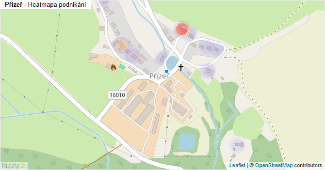 Přízeř - mapa podnikání