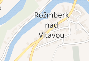 Rožmberk nad Vltavou v obci Rožmberk nad Vltavou - mapa části obce
