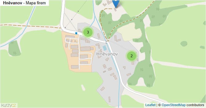Hněvanov - mapa firem