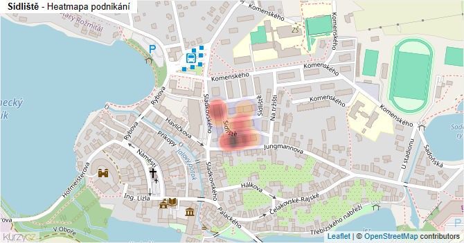 Sídliště - mapa podnikání
