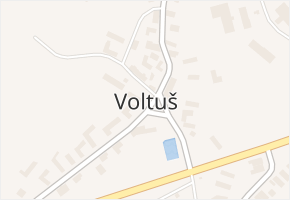 Voltuš v obci Rožmitál pod Třemšínem - mapa části obce