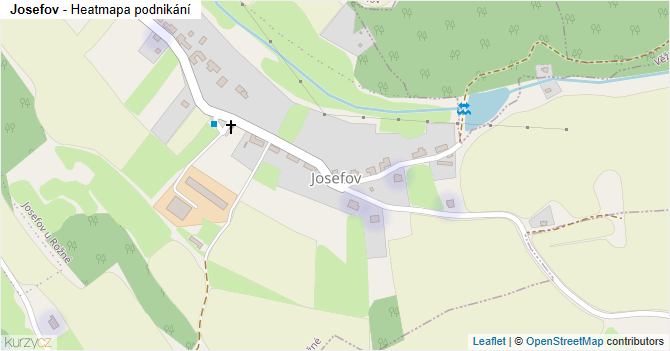 Josefov - mapa podnikání